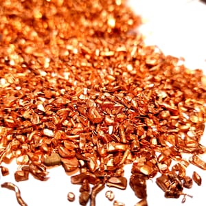 COPPER in granules / shavings, fine, for Orgonite, metal, from 200g to 1kg