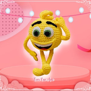 Emotion Emoji smile face Toy amigurumi Crochet pattern image 3