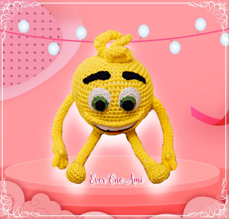 Emotion Emoji smile face Toy amigurumi Crochet pattern image 9