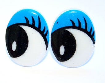Darice Animal Eyes with Plastic Washers - Blue - 18mm