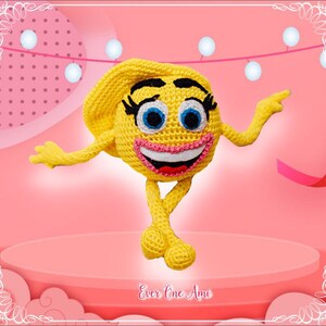 Emotion Emoji smile face Toy amigurumi Crochet pattern image 2