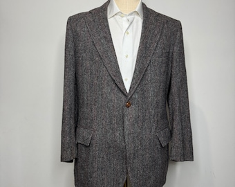 Stanley Blacker Harris Tweed Blazer 40R Men's Wool Sport Coat Classic Fit
