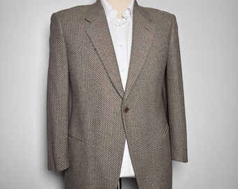 Giorgio Armani Blazer Mens 44R Brown Wool Blend Sport Coat Vintage Italy