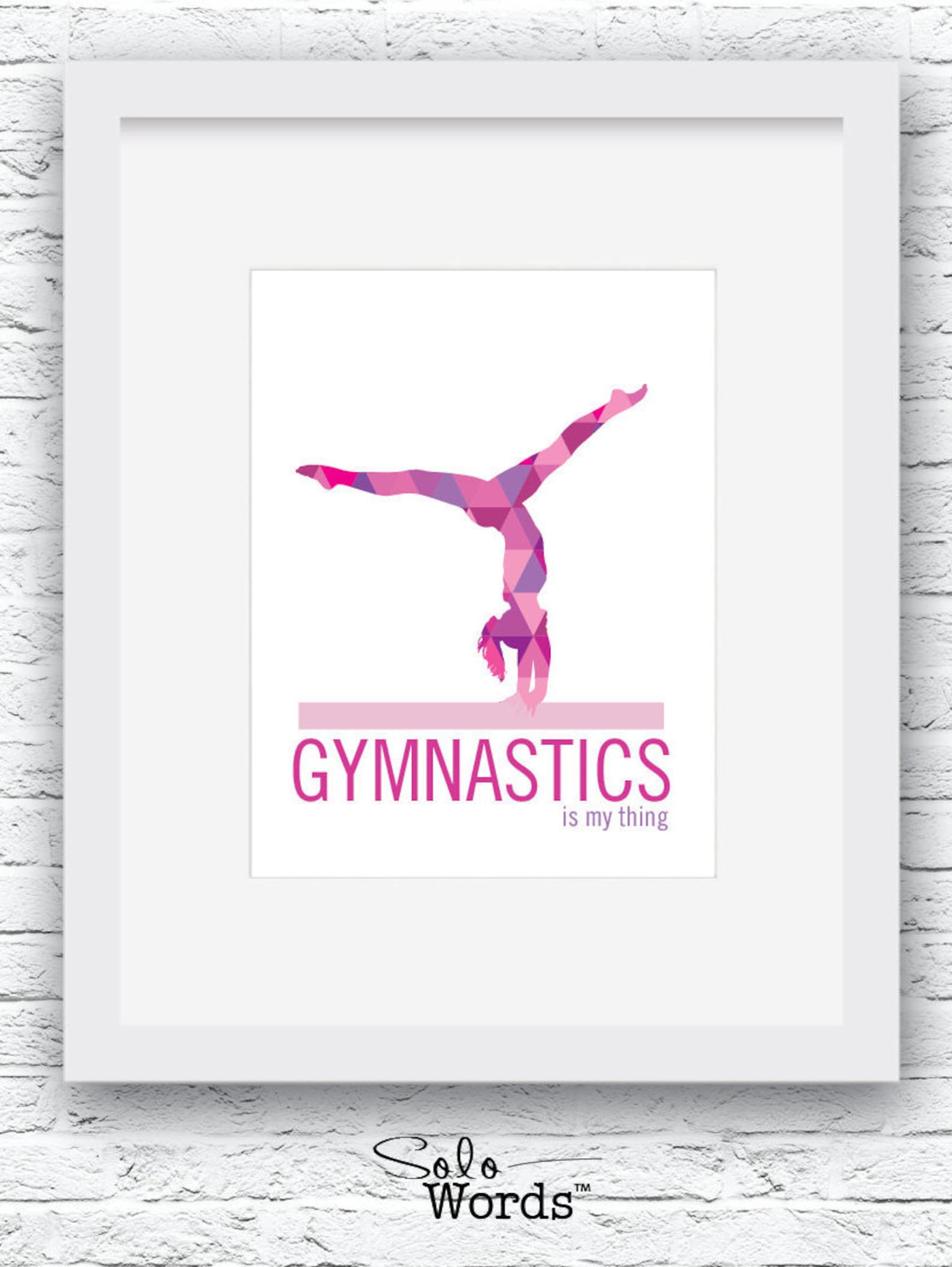 Gymnastics Digital Print Gymnastics Print Gymnastics Wall Etsy
