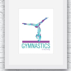 Gymnastics, Gymnastics Poster, Gymnastics Print, Gymnastics Art, Gymnastics Decor, Gymnastics Girl,Gymnastics Gift,Gymnast gift