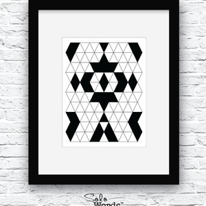 Minimalist Print, Black and White, Modern Minimalist Design, Printable Wall Art, Geometric Print, Geometric Art,Black and White Art,Digital image 2