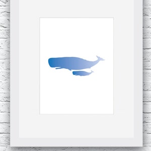 Whale Print, Whale Decor, Blue Whale Print, Blue Whale Wall Art, Baby Room, Blue Nursery Room,Blue Wall Art, Baby Shower, Whale Nursery room