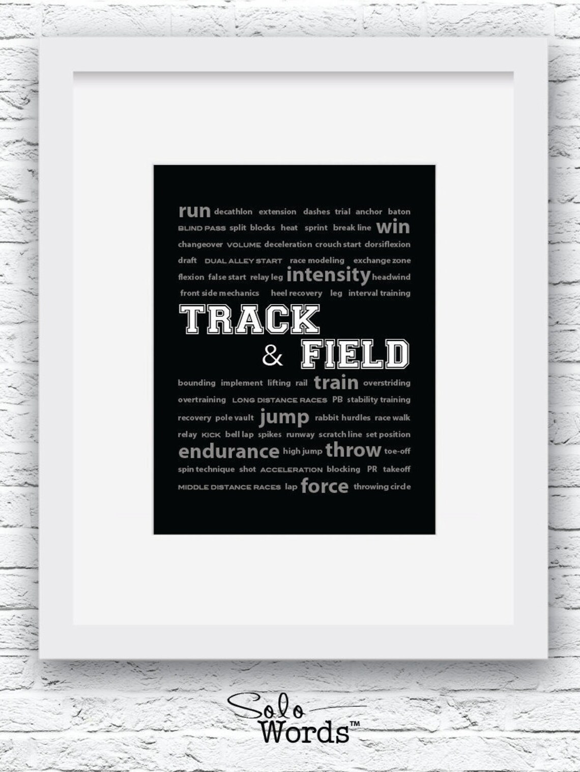 Track and Field Gifts Track and Field Decor Track Wall Art Etsy