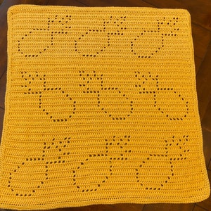Playful Pineapple Crochet Baby Blanket