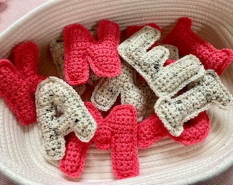 Mini Custom Crochet Capital Letters for Names or Phrases