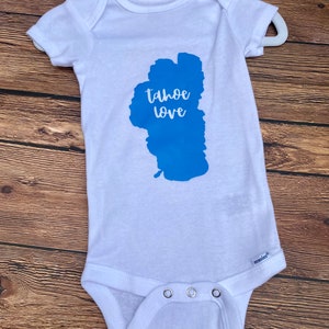 Cap Sleeve Tahoe Love Onesie