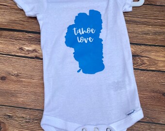 Cap Sleeve Tahoe Love Onesie