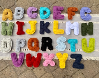 Mini Custom Crochet Capital Letter Alphabet