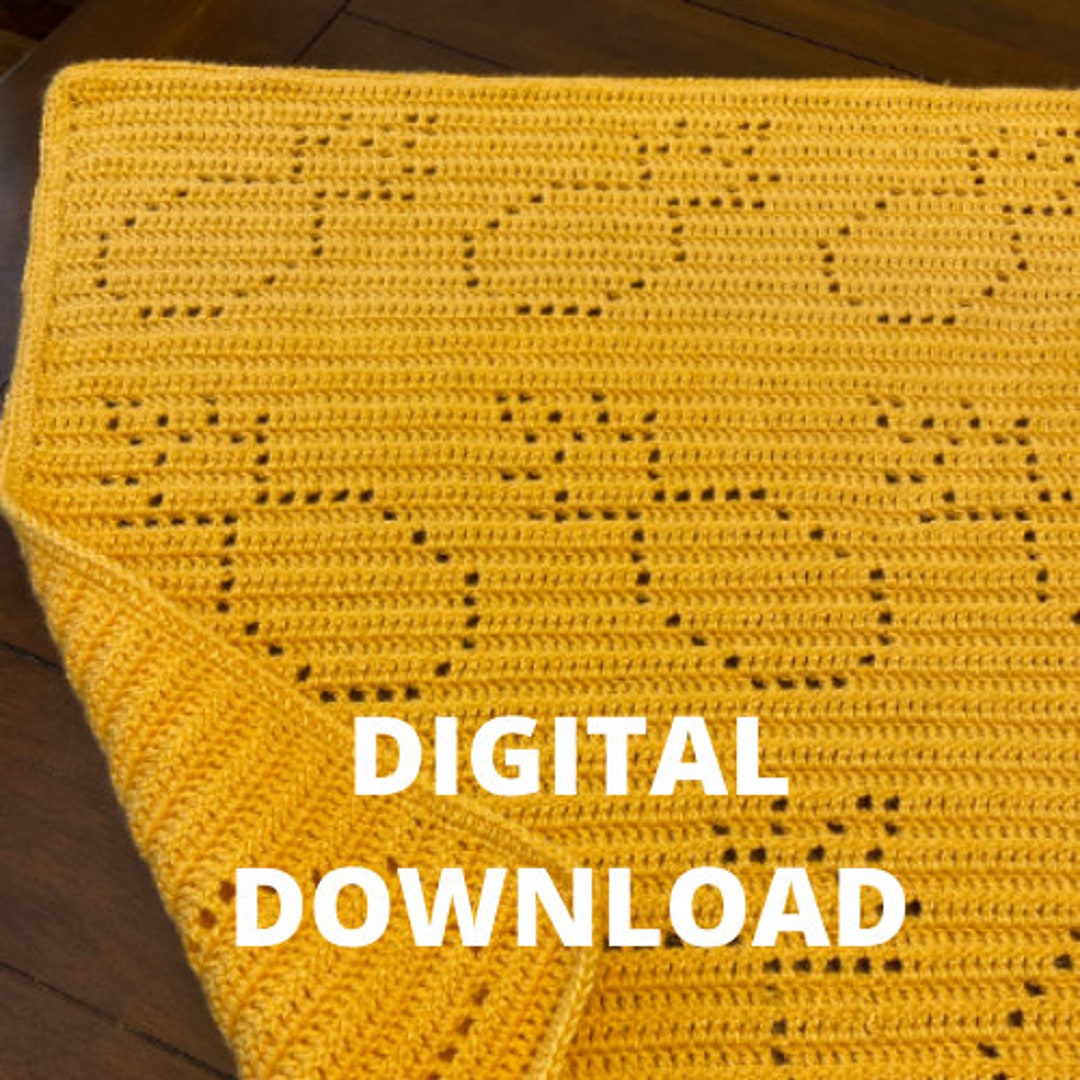 Pattern for Playful Pineapple Crochet Baby Blanket Etsy