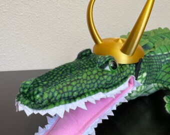 Loki Croki Horns for Crocodile Alligator Dog Custom Size (PLUSH NOT INCLUDED)