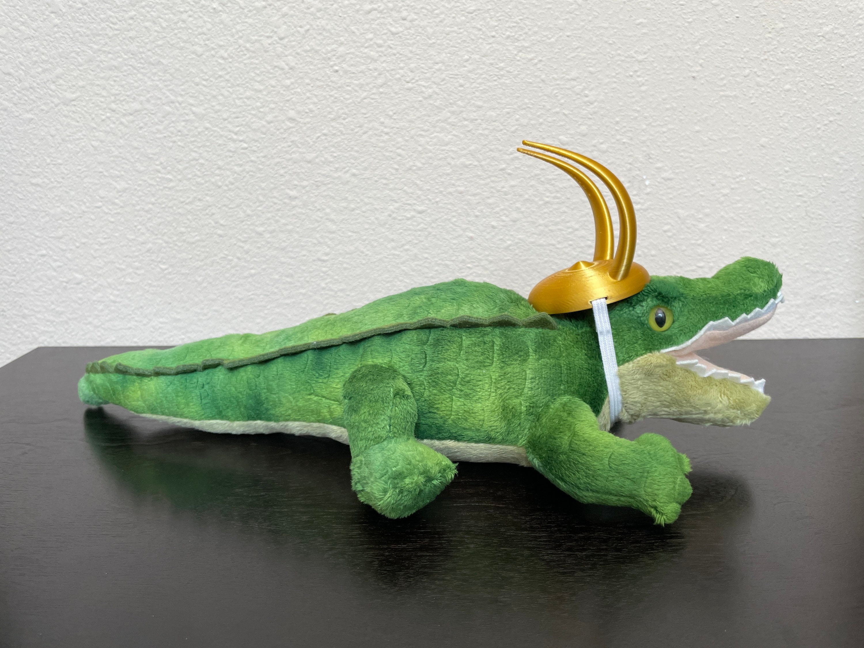 Croki Plush Toy Crocodile Alligator with Horns and Loki for | Etsy