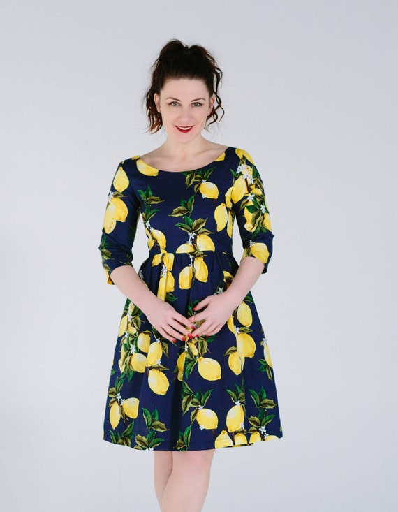 lemon occasion dress
