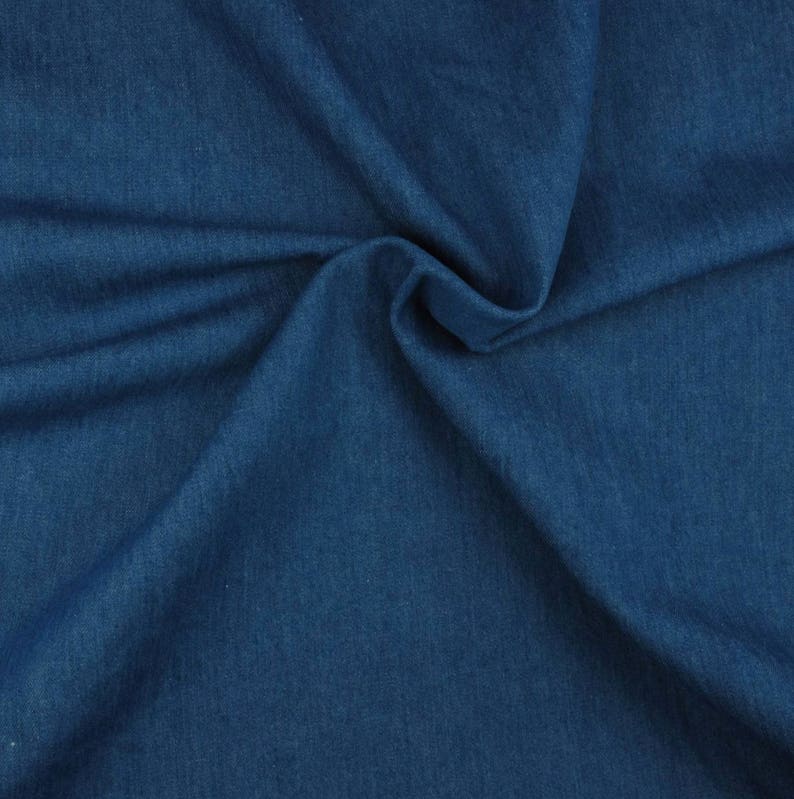 Denim midi dress blue cotton dress dark denim dress light Medium denim blue