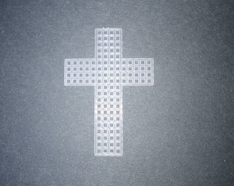 3 inch Plastic Canvas Cross | Pre-Cut Plastic Canvas Shape | Plastic Canvas Cross 3”