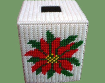 Weihnachtsstern Boutique Taschentücher | Kunststoff Leinwand Muster
