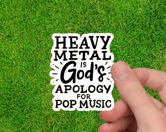 Heavy Metal Sticker | Heavy Metal Music | Music Lover Sticker | Metal Music Gift | Rock Music Gift | Rock Music Sticker | Gift for Rocker