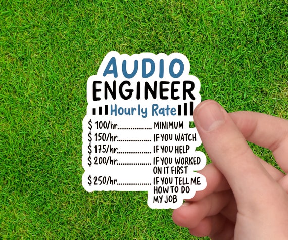 Audio Engineer Gift | Sound Engineer Gift | Gift for Him | Music Sticker | Audio Mixer | Audio Mixing | DJ Sticker | Audiophile Sticker