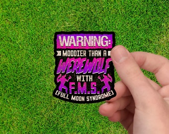 Werewolf Sticker | Halloween Sticker | Full Moon Sticker | Werewolf Art | Werewolf Gift | Halloween Gift | Halloween Werewolf | Adult Humor