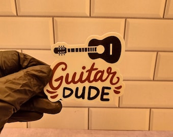 Guitar Dude Sticker, Mug, or T-Shirt - Musician Gift