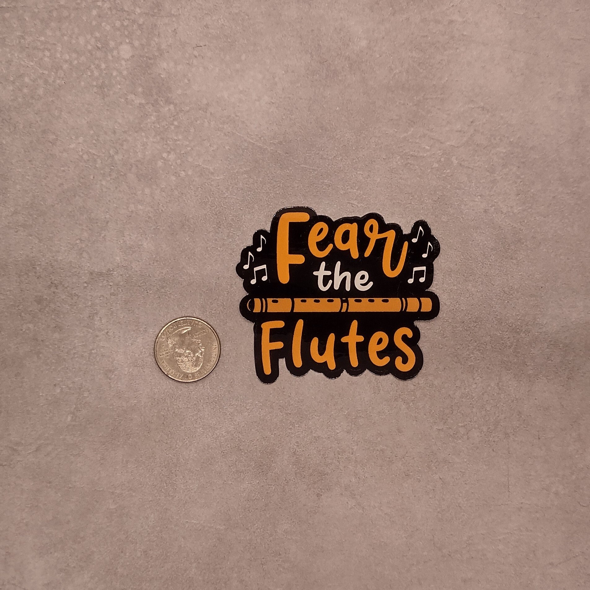 Flute Musical Instrument Sticker Flute Gift | Flute Sticker | Fear the Flute | Gift for Flute Player ...