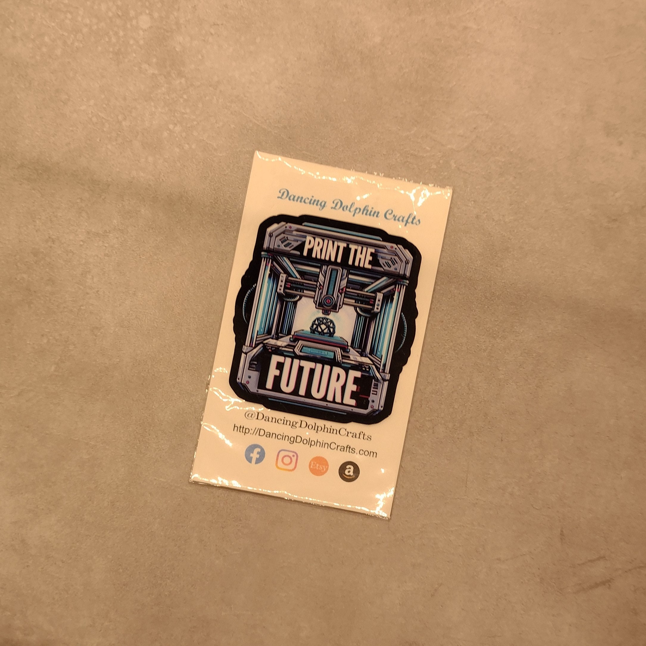 3D Printer Sticker: Futuristic Maker Decal - Print the Future - Etsy
