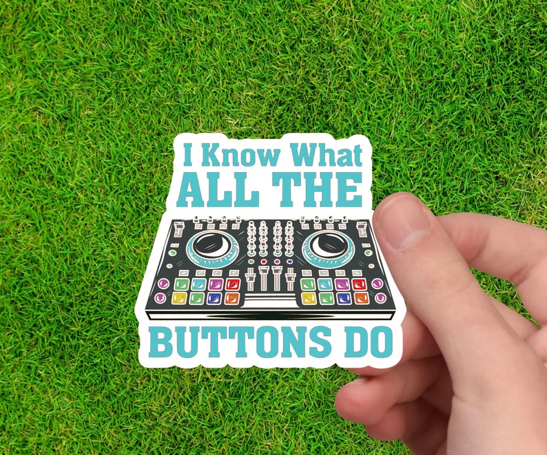 DJ Sticker | DJ Gift | House Music Sticker | House Music Gift | House Music DJ | House Music Lover | Music Sticker | Music Quote image 1