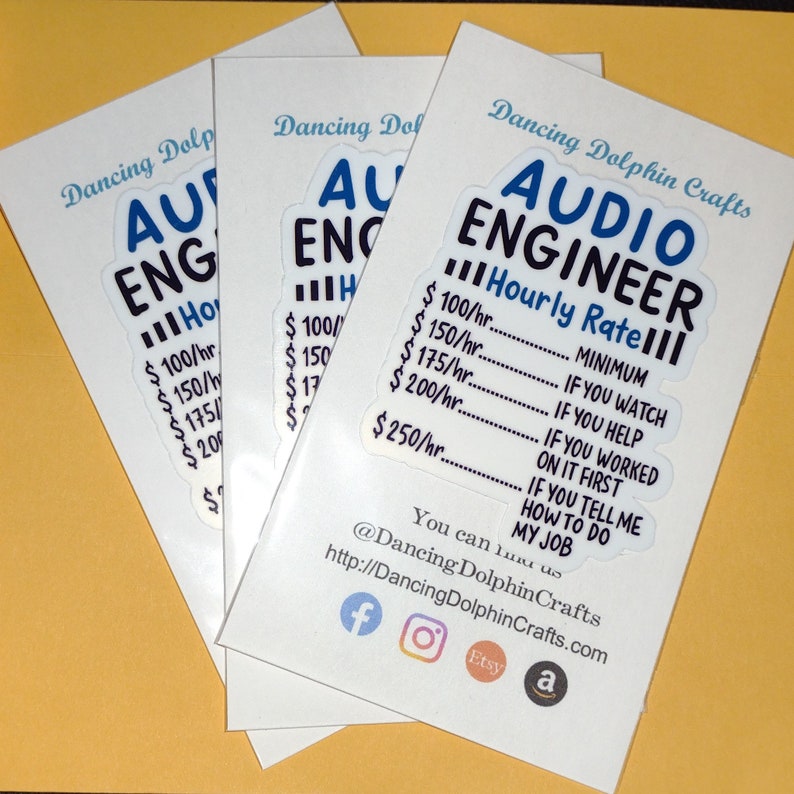 Audio Engineer Gift | Sound Engineer Gift | Gift for Him | Music Sticker | Audio Mixer | Audio Mixing | DJ Sticker | Audiophile Sticker image 8