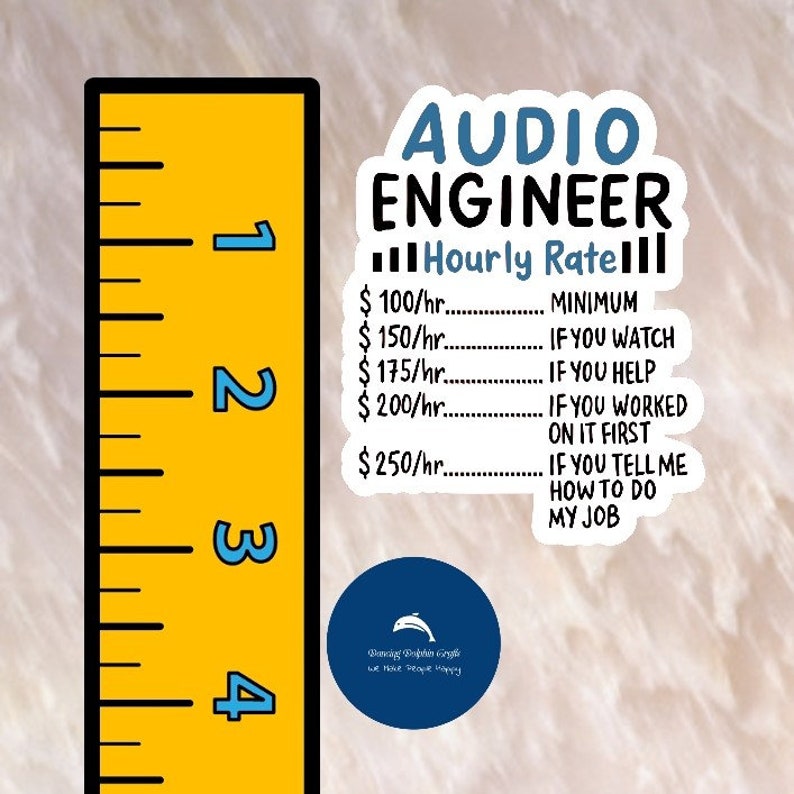 Audio Engineer Gift | Sound Engineer Gift | Gift for Him | Music Sticker | Audio Mixer | Audio Mixing | DJ Sticker | Audiophile Sticker image 9