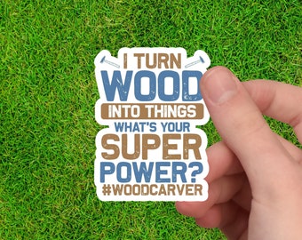 Woodturning Sticker | Woodturning Gift | Woodturner Gift | Woodworking Sticker | Gift for Woodworker | Woodworker Sticker | Woodworking Gift