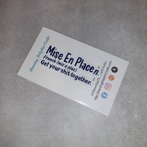 Mise En Place Humorous Definition | French Pastry Chef Sticker | Chef Sticker | Chef Gift | Gift for Chef | Pastry Sticker | Baking Sticker image 6