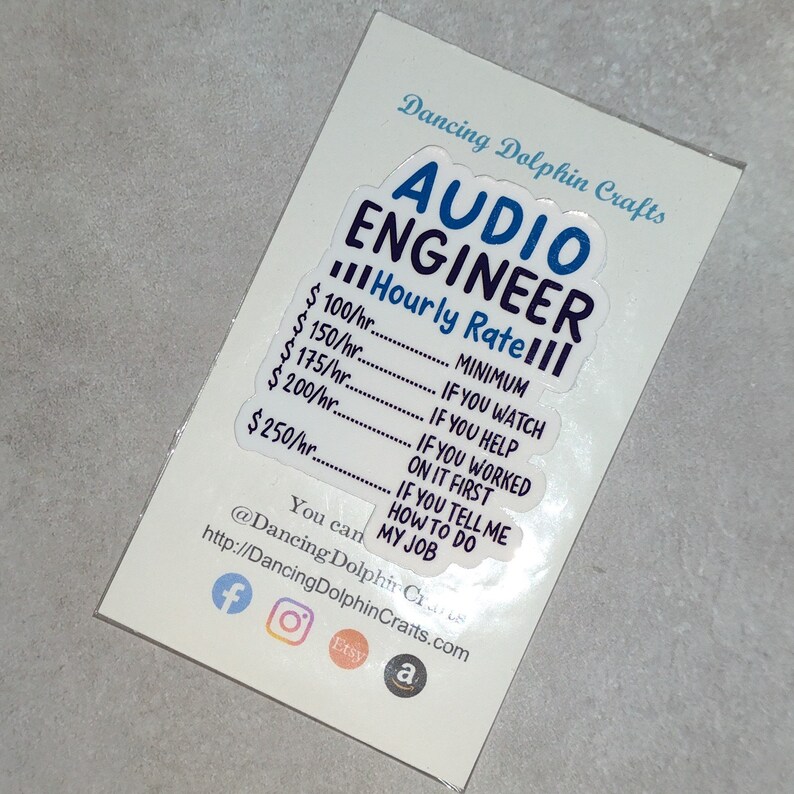 Audio Engineer Gift | Sound Engineer Gift | Gift for Him | Music Sticker | Audio Mixer | Audio Mixing | DJ Sticker | Audiophile Sticker image 7