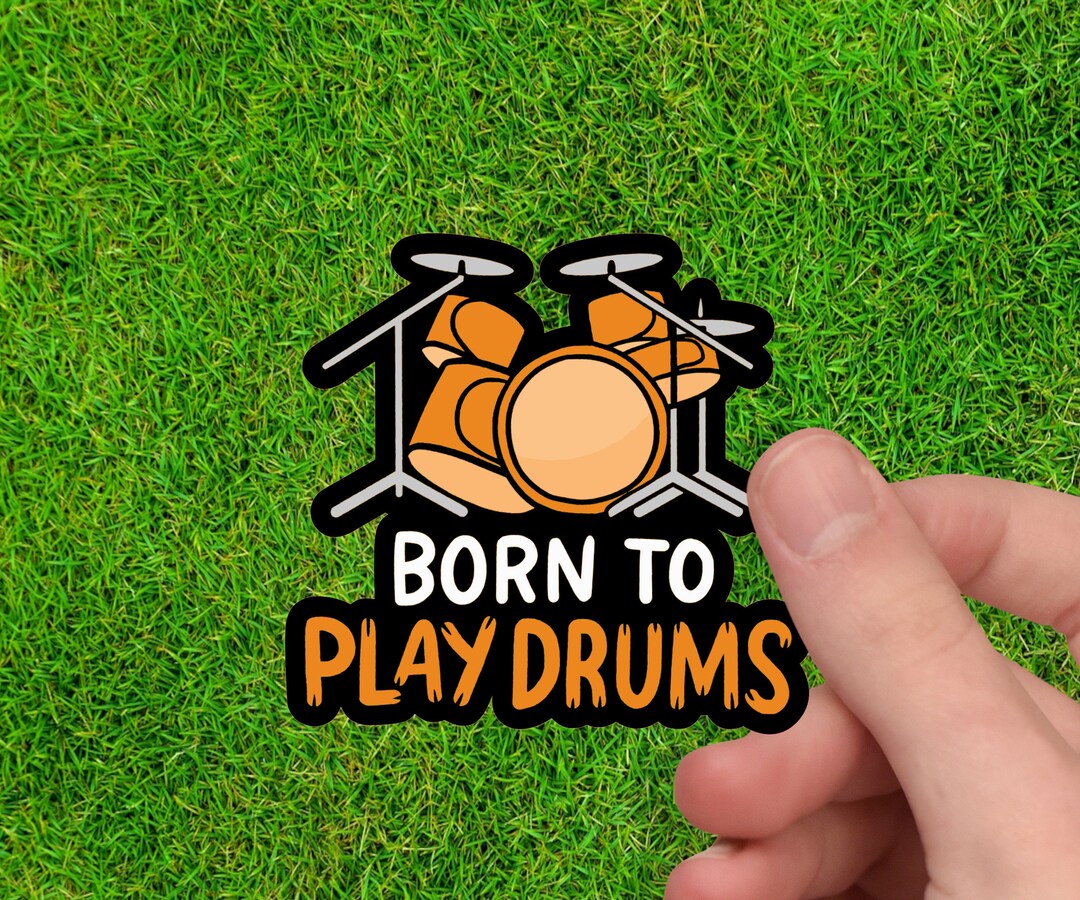 Drummer Sticker Drum Sticker Drummer Gift for Him Drum Decal Drum Gift