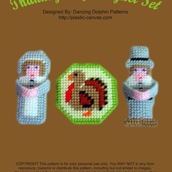 Plastic Canvas Thanksgiving Magnets Patterns - Etsy