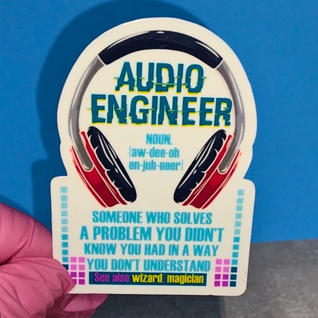 Funny Audio Engineer Gift: Sticker, Mug, or T-shirt - Etsy