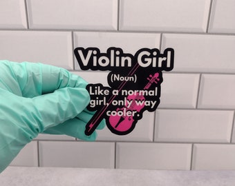 Violin Gift for Girl | Violin Sticker | Gift for Violin Teacher | Violin Gift for Her | Violin Girl | Violin Teacher Gift | Violin Decal