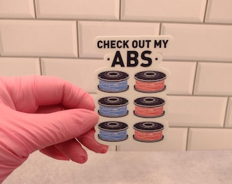 Check Out My ABS Sticker, Mug, or T-Shirt - Funny Gift for 3D Printing Fans