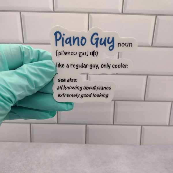 Piano Gifts for Men | Piano Player Gifts | Piano Teacher Gift | Piano Sticker | Piano Gift | Pianist Gift | Music Sticker | Keyboard Player