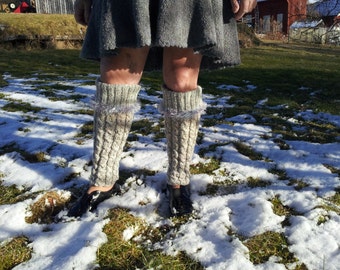 Chauffe-jambes tricotés, chauffe-jambes pour femmes