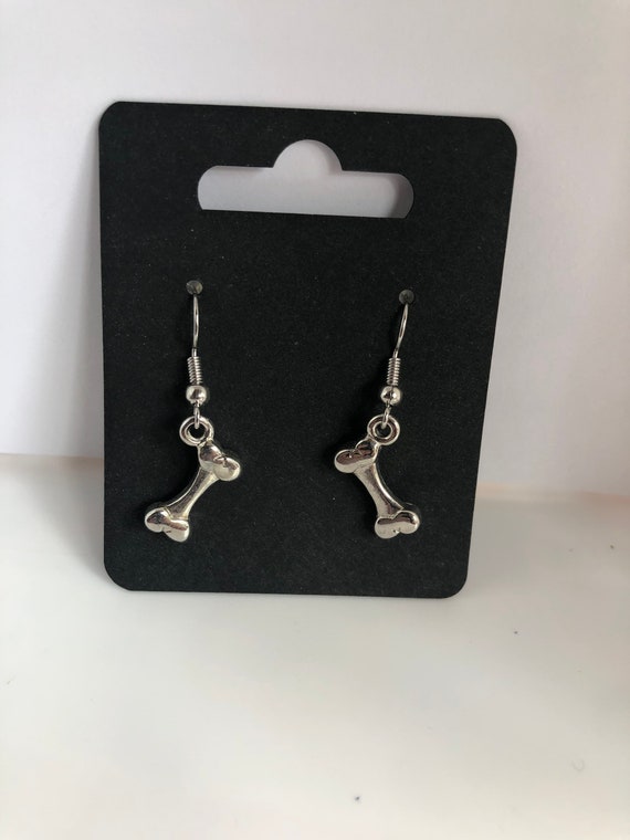 Dog bone Earrings Etsy