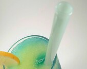 Glass Smoothie Straws - Free Shipping - Reusable - Bent or Straight - Choose Length and Color Borosilicate (Pyrex) - Made in Eugene Oregon