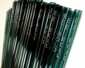 50 Custom Glass Drinking Straws - Eco-Friendly - etched with your logo - Choose sizes - Colors - Borosilicate (Pyrex) - Made in the USA