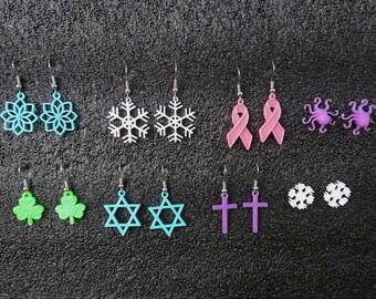 Earrings printed in 3d osmoze