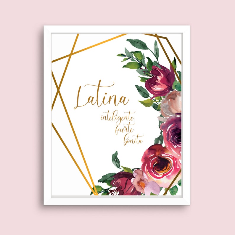 Latina Excellence, Printable Wall Art, Latinx, Spanish, Women ...