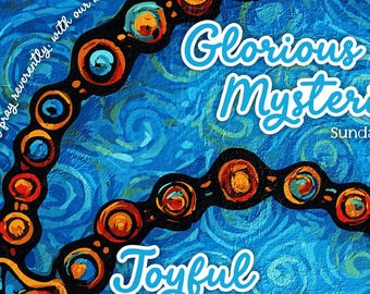 Catholic Rosary Print - Catholic Art (Digital Download)