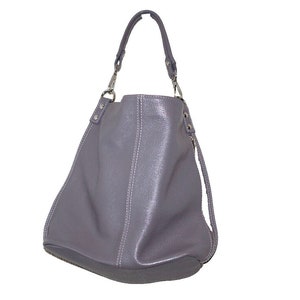 Lavorazion Artigianale Silver Gray Shoulder Bag